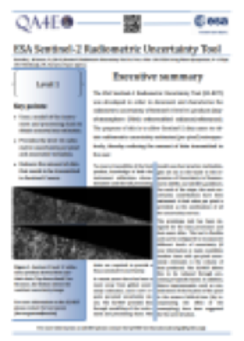 ESA Sentinel-2 Radiometric Uncertainty Tool